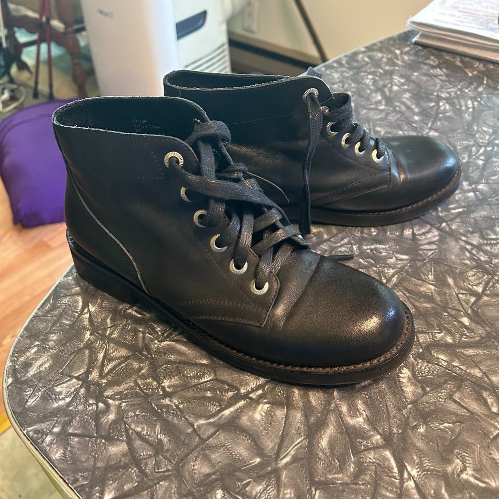 Grey City James Combat Boots, Women's 9.5 (actual size: 8/8.5)